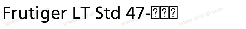 Frutiger LT Std 47字体转换